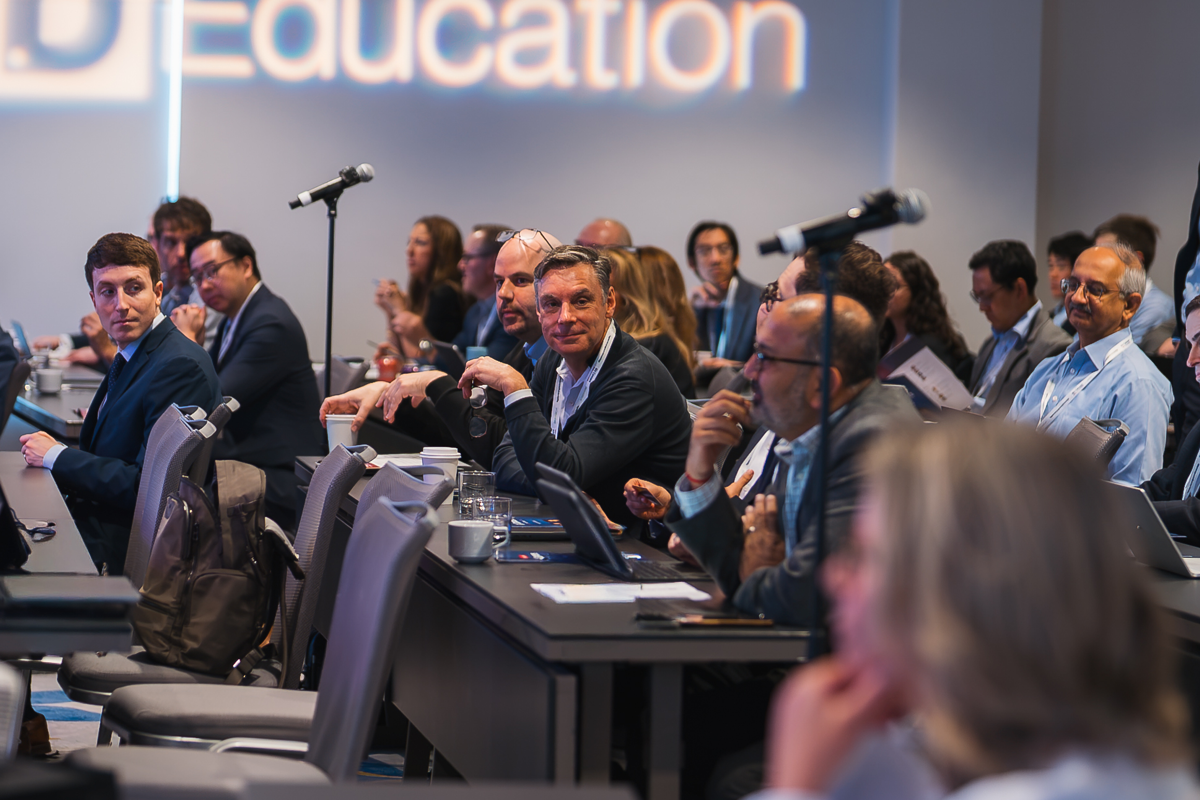 Physicians and faculty at an MD Education Focus Meeting